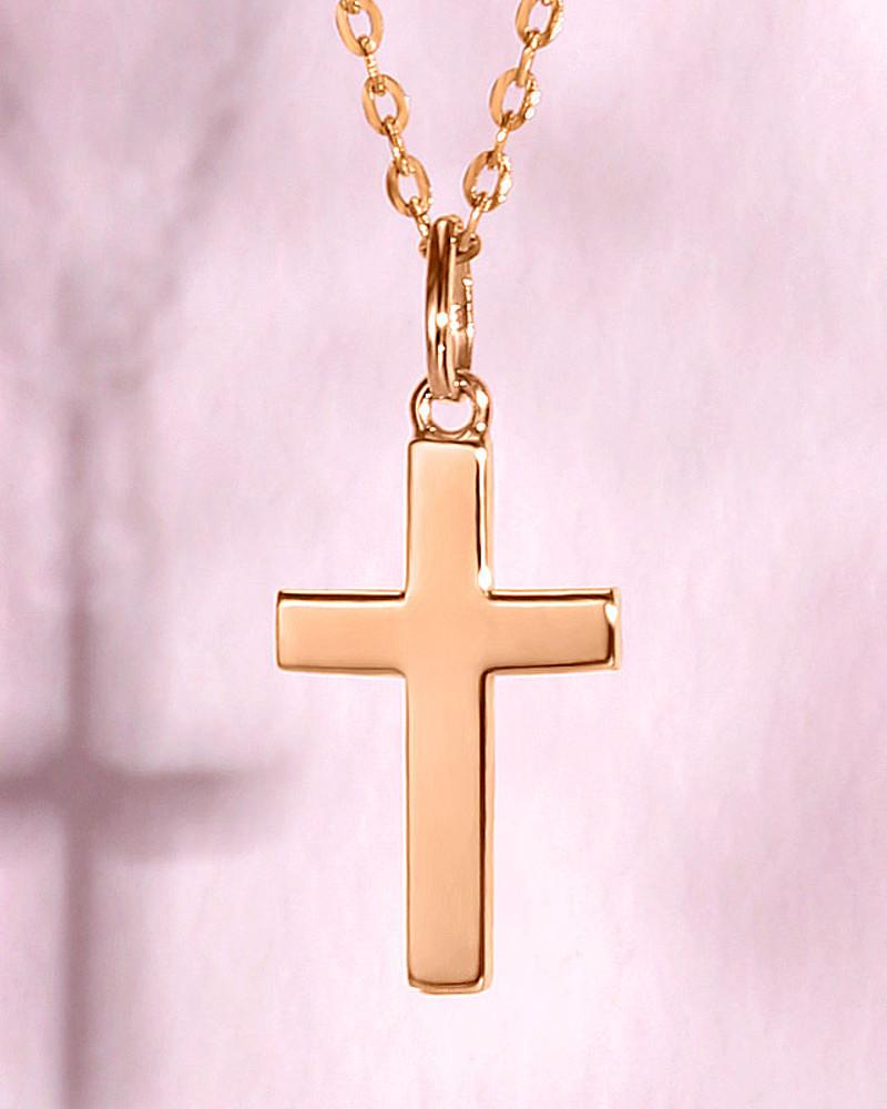 14K 18K 벨라플랫 십자가 목걸이