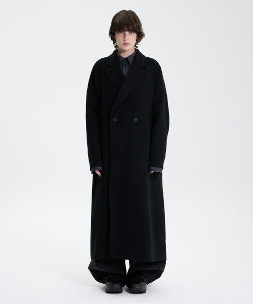 Handmade) Wide Long Coat [ Black ]