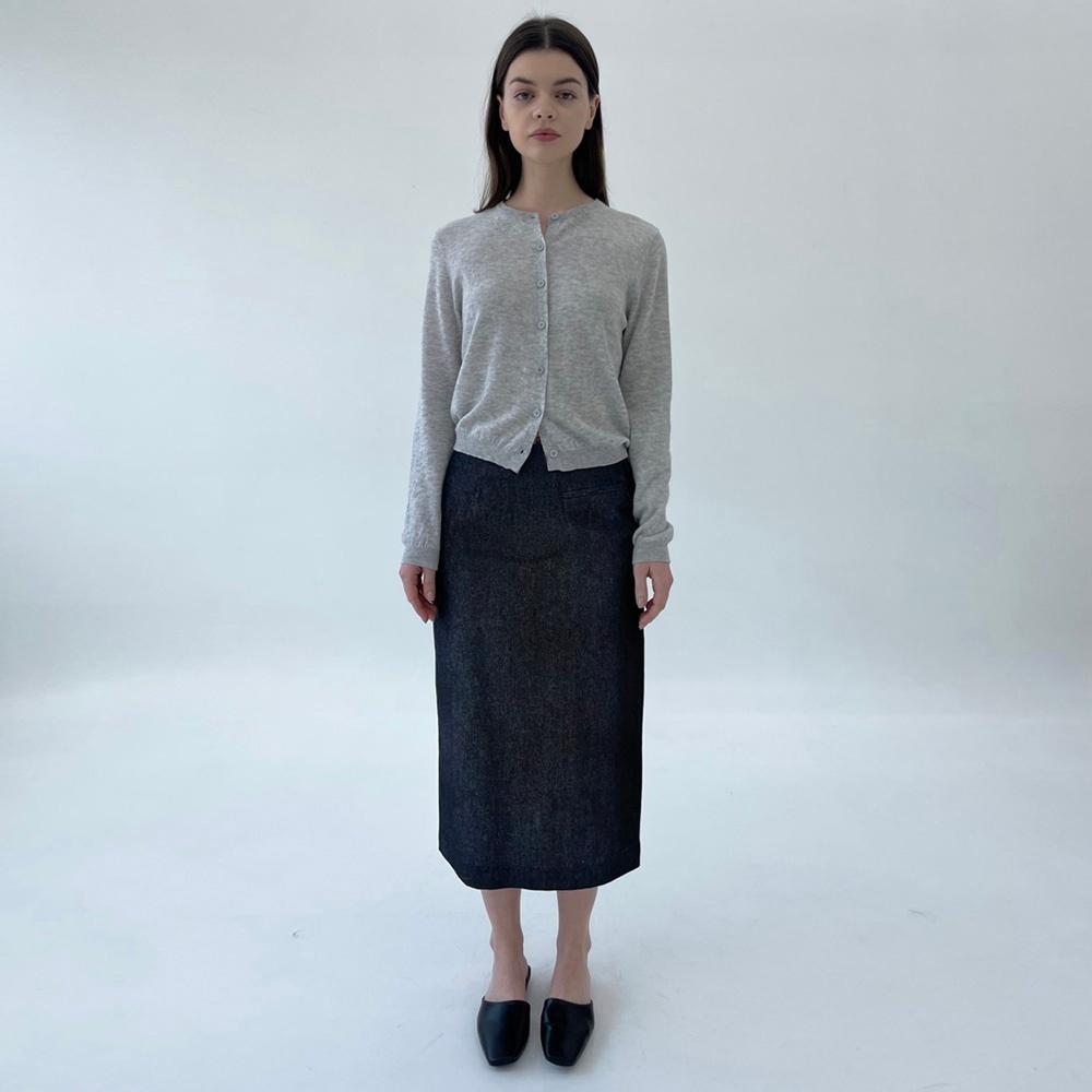 pocket skirt (raw denim)