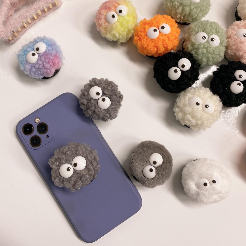 1+1 폼폼이 먼지 스마일 그립톡 캐릭터 스마트톡 거치대