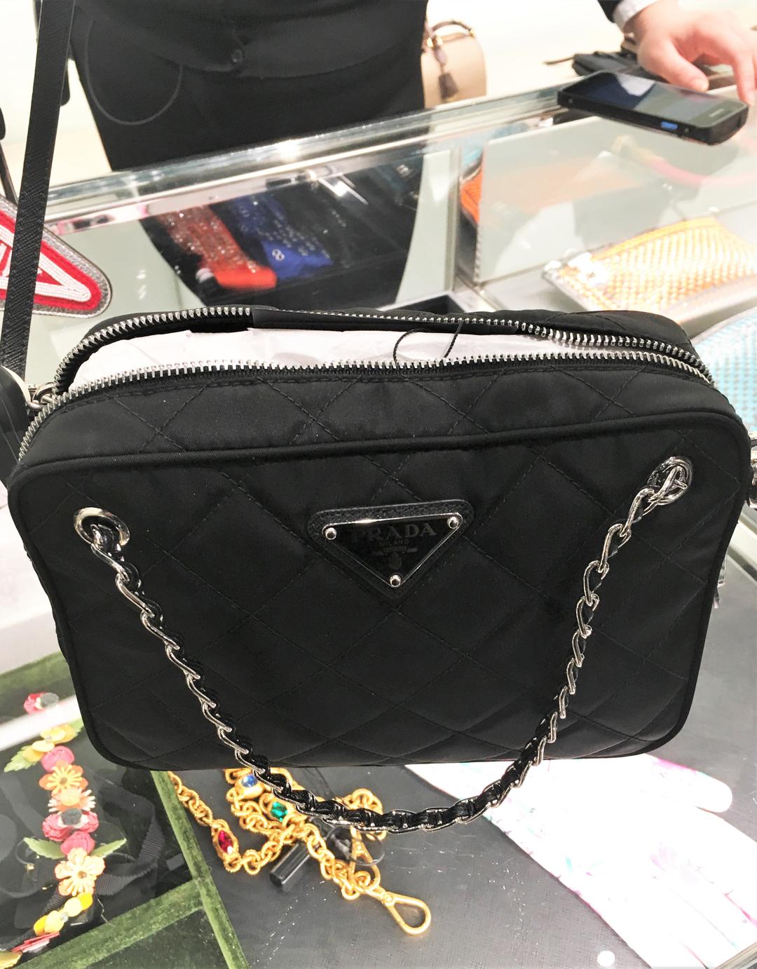 프라다 포코노 퀼팅 미니 체인 토트 겸 크로스백 1BH910 1BH028 1BB903