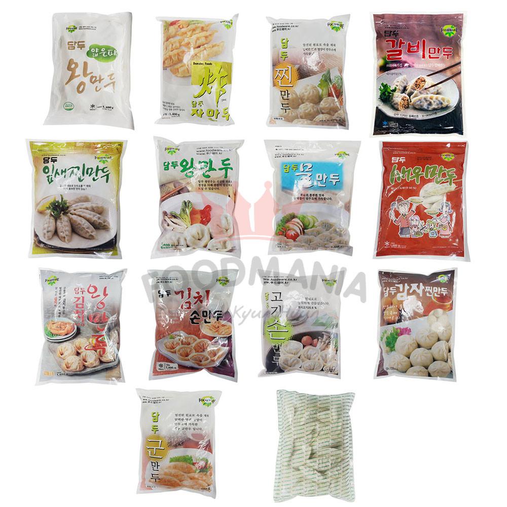 담두14종 만두 모음 김치왕만두 고기왕만두 새우 갈비 얇은피