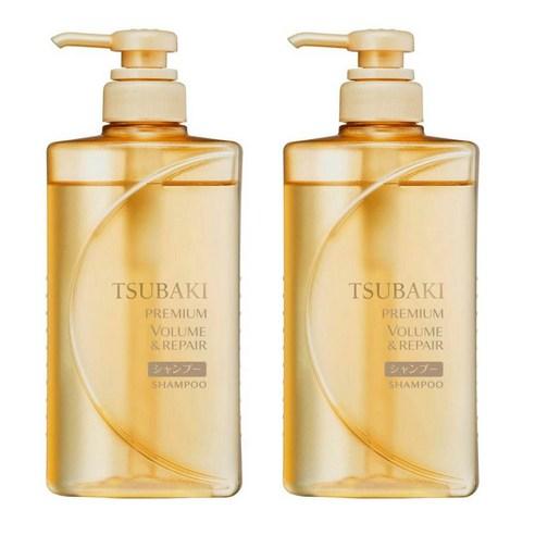츠바키 프리미엄 볼륨 리페어 샴푸 490ml 2개, 490ml, 2개 - 샴푸 | 쿠팡