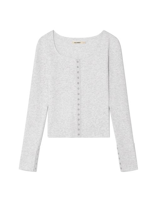 NU NOSTALGIA LONG SLEEVE (MELANGE GRAY)