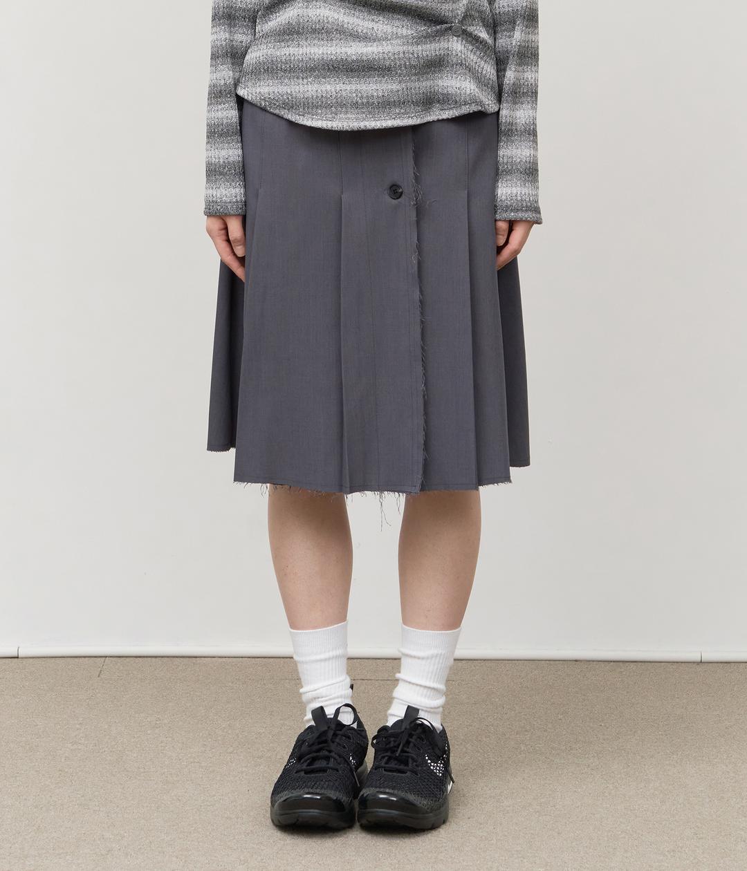 (W) Demon Pleats Skirt (2color)