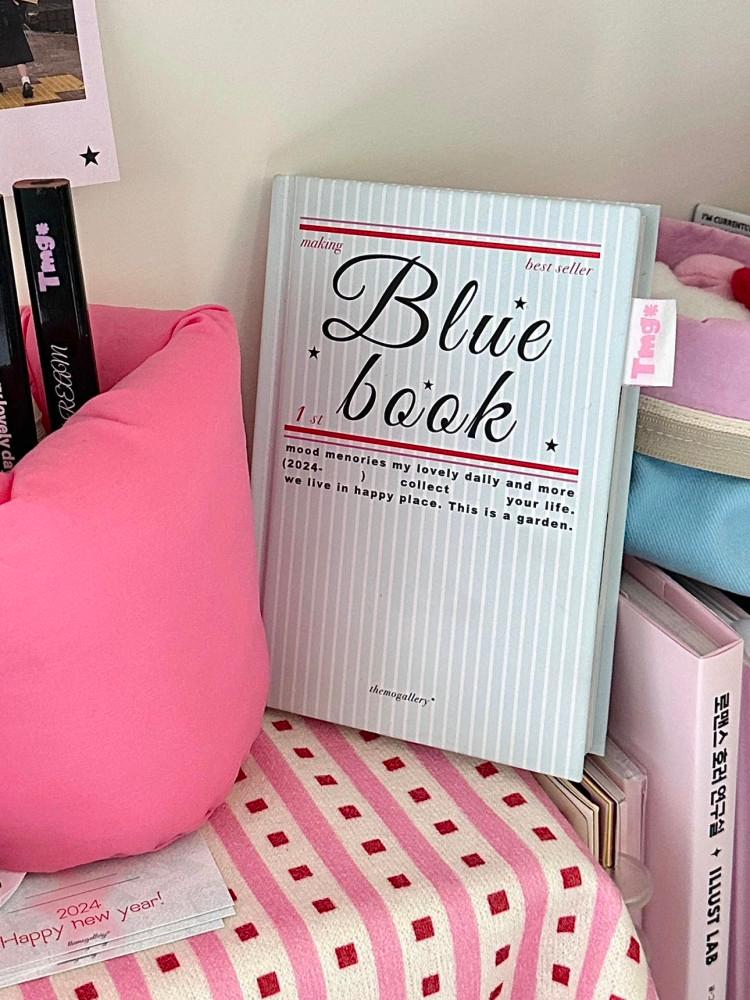수심 Blue Book Diary 블루 북 다이어리 A6 감성 2024 달력 캘린더