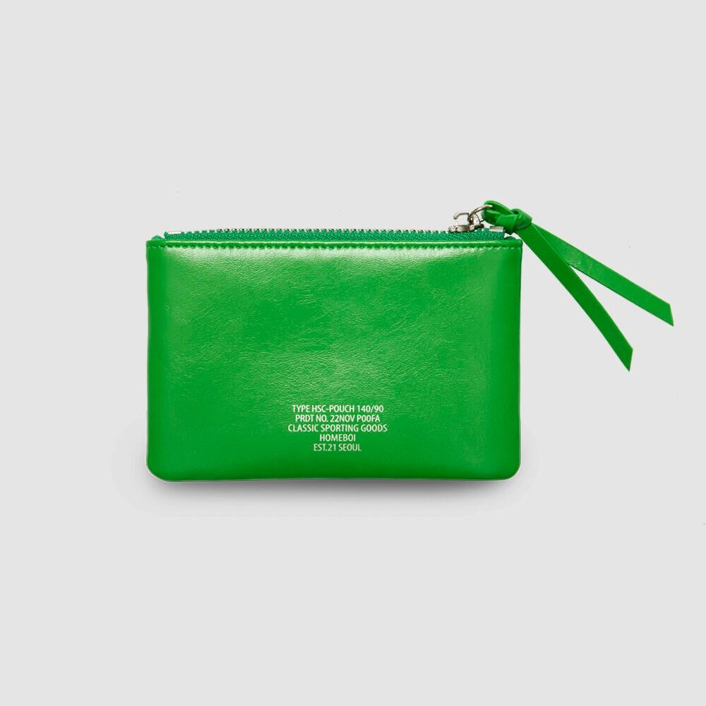 pouch wallet(소가죽파우치월렛) - 그린
