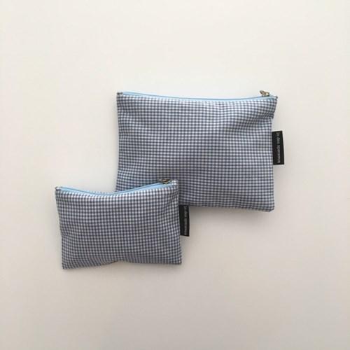 스카이 체크 파우치(Sky check pouch)