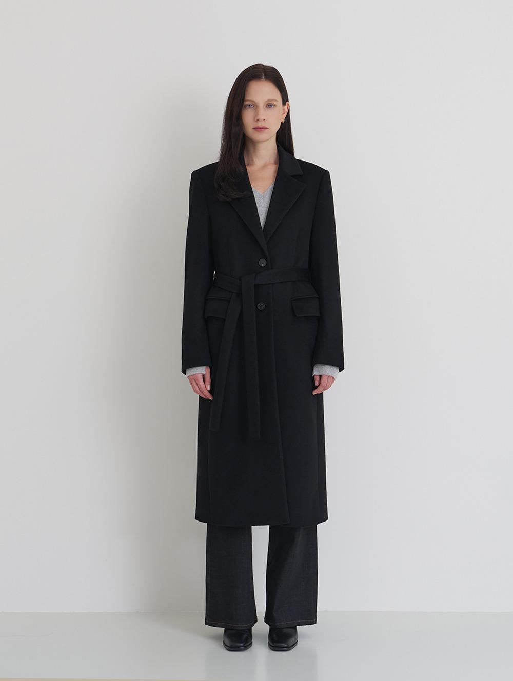 오르넬 캐시미어 롱 코트 (블랙ver)