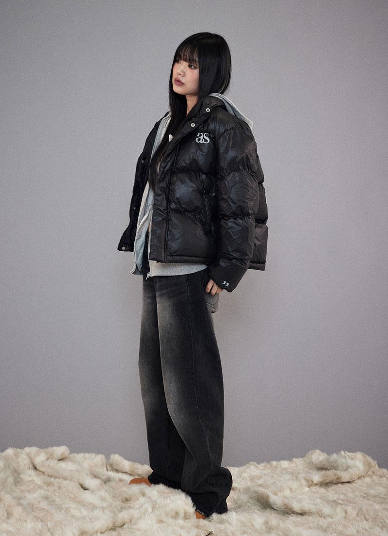 애즈온 SIGNATURE DENIM PANTS / BLACK