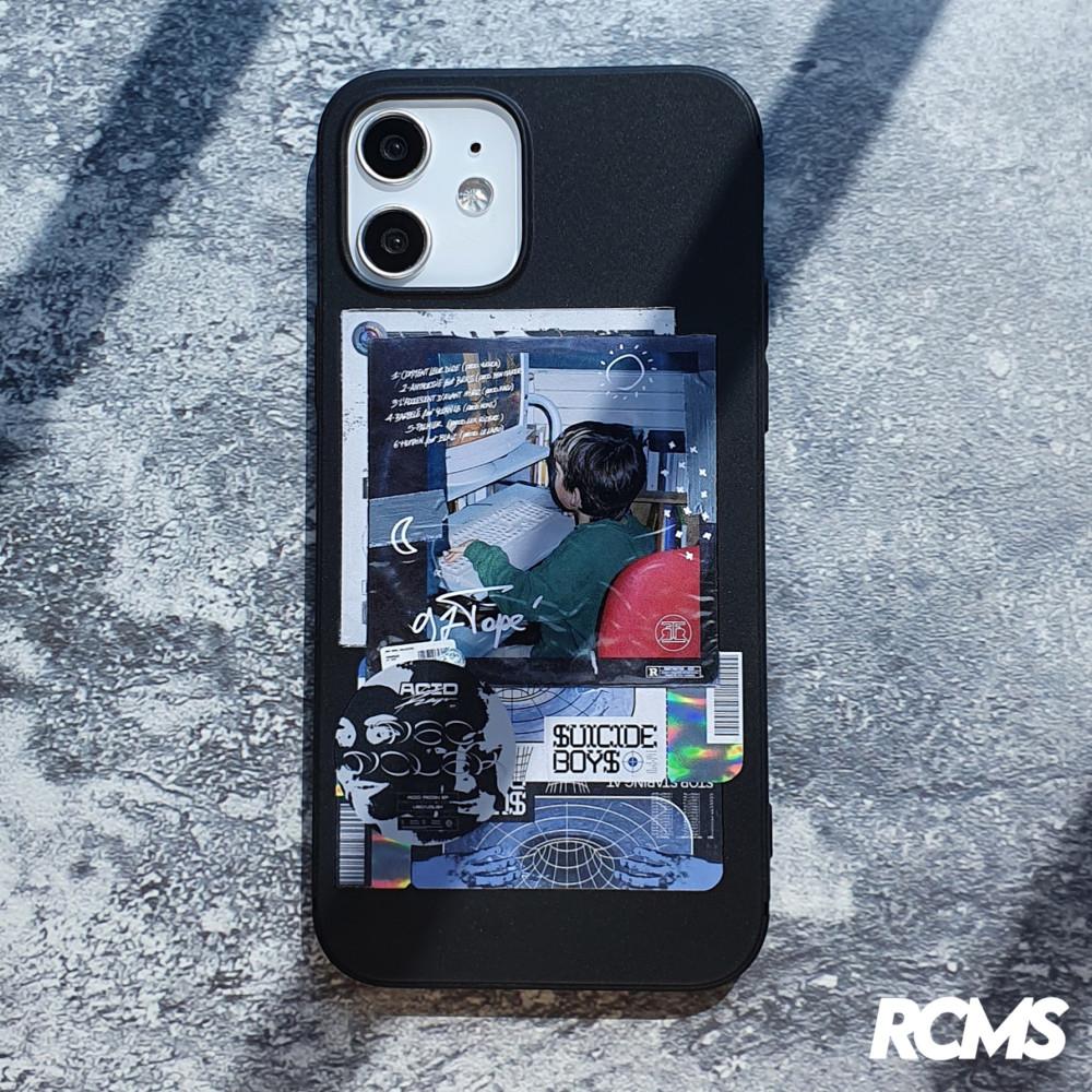 리코스모스 SUICIDE BOY$ 갤럭시S23/아이폰 폰케이스 소프트/블랙/커플