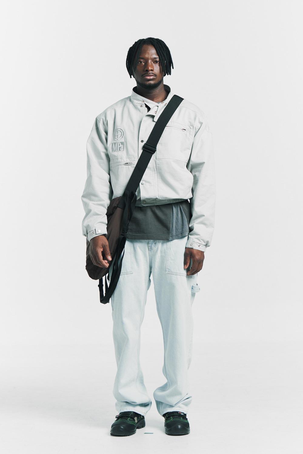 NYLON TWO WAY BAG (BROWN)