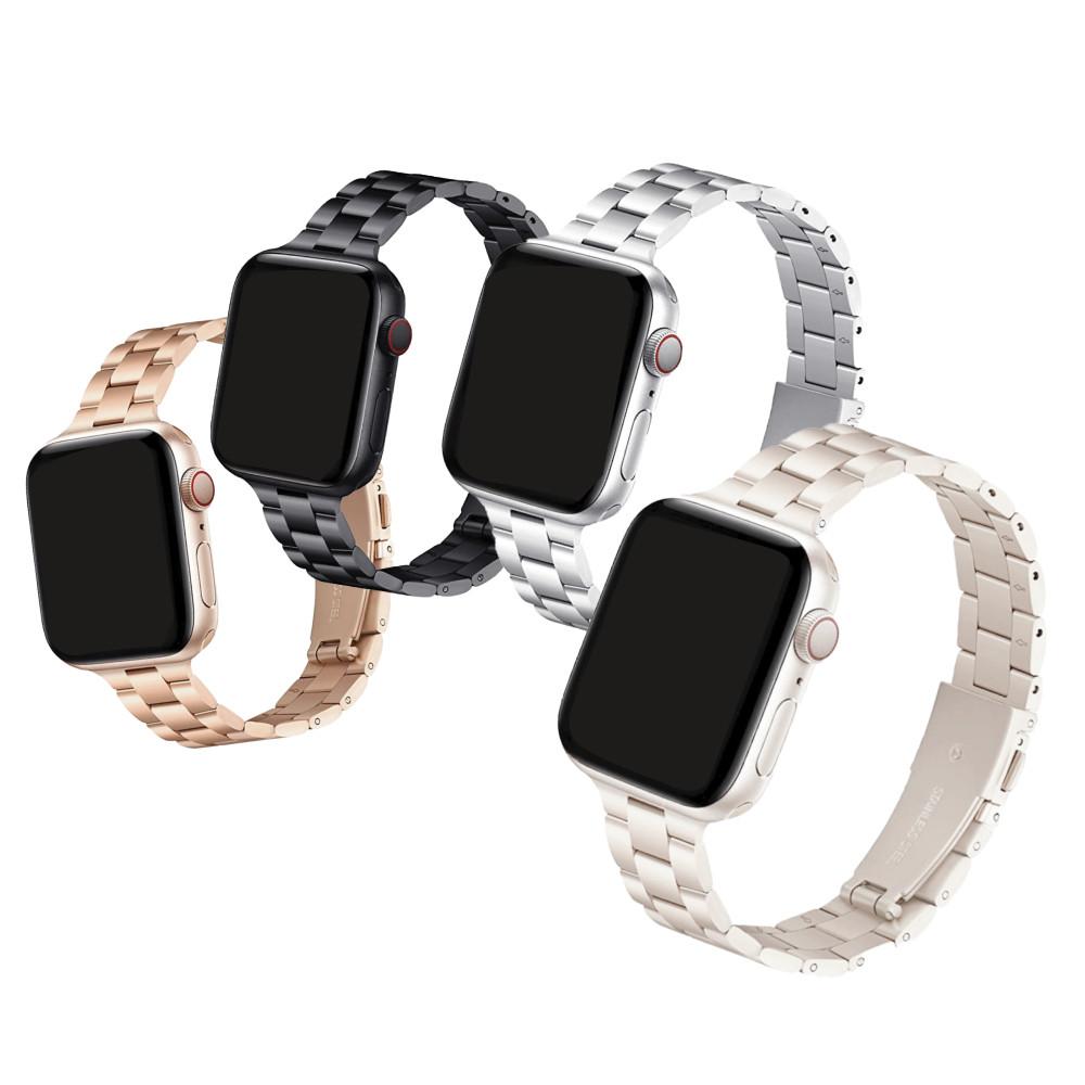 오펜트 애플워치 울트라 9 8 SE2 7 6 5 호환 오이스터 슬림 메탈밴드 스트랩 38/40/41mm