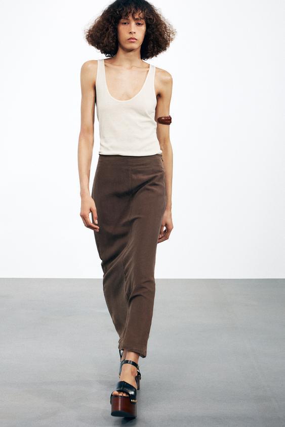 미디 스커트 ZW COLLECTION