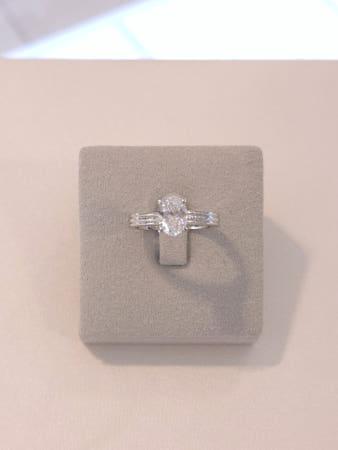 이런 상품 어때요? [스톤헨지] 14K 화이트골드 Vela 랩다이아몬드 오벌컷 1캐럿(1ct) 반지 SA25B20F