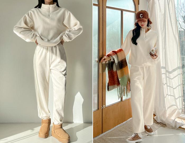 [SET]따숨 밍크 코듀로이 트레이닝세트 2종 택1