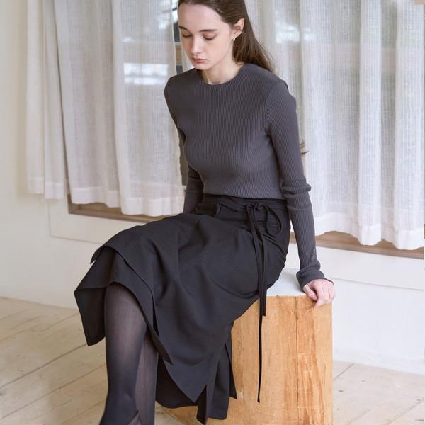 Linda Layered Skirt (Black)