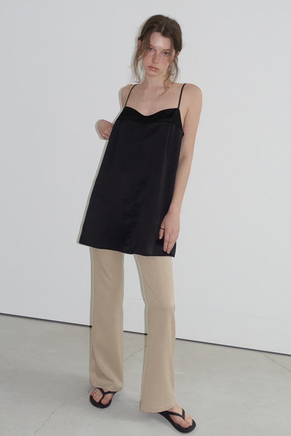 SATIN MINI DRESS_BLACK