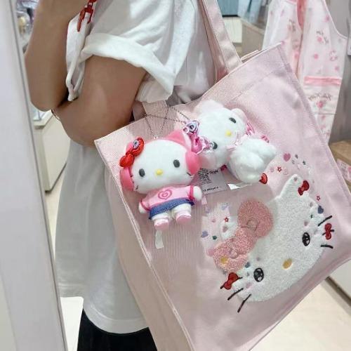 50주년 핑크 키티 에코백 숄더백