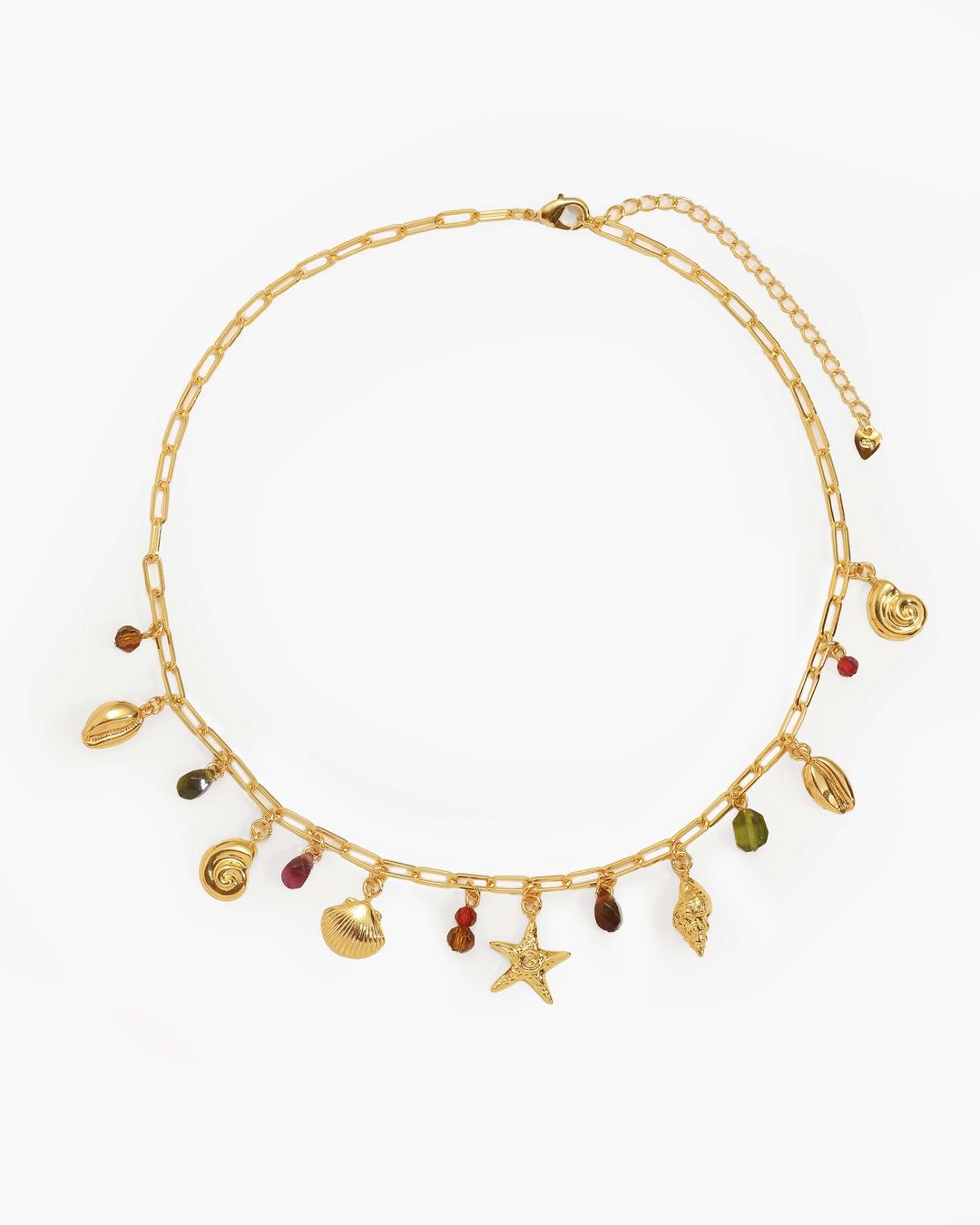 Coral Dancer Charm Necklace