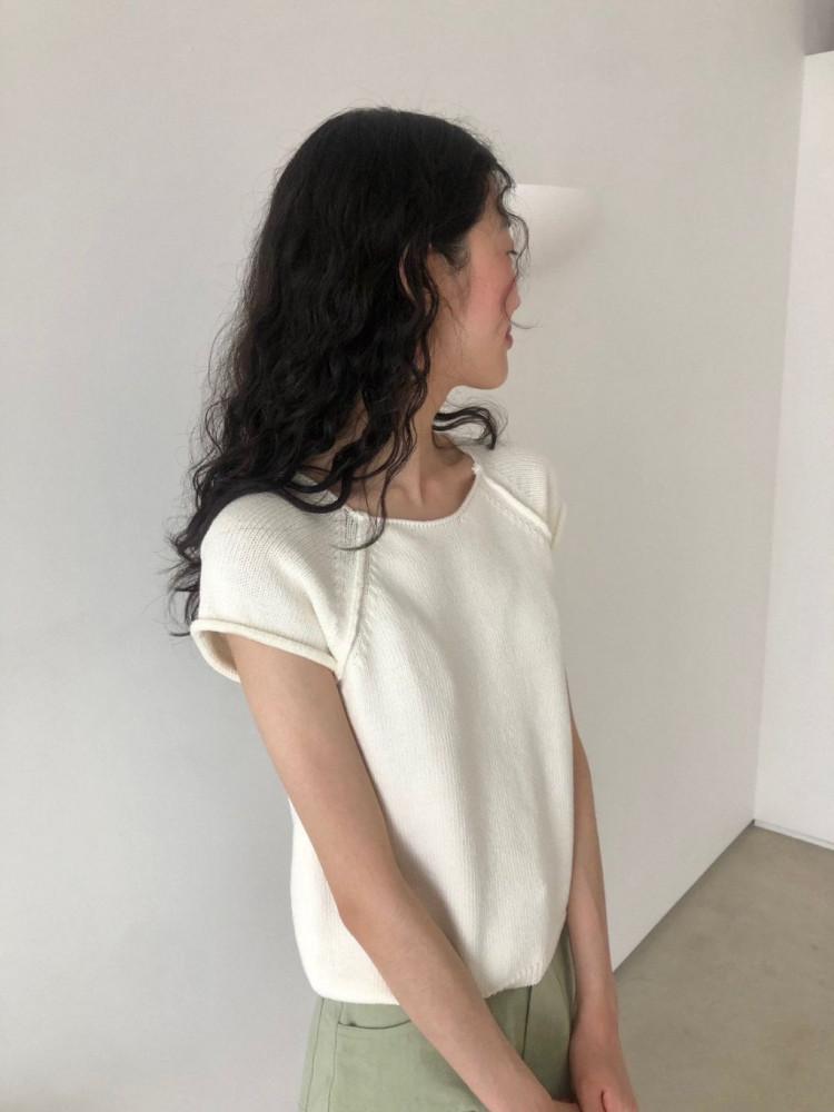 weather 웨더 래글런 캡 소매 니트 nt (3 Color)