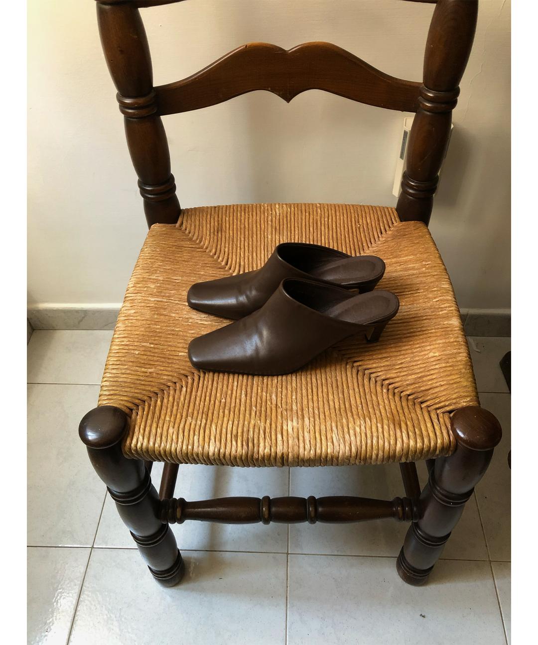 Modern square bloafer-brown