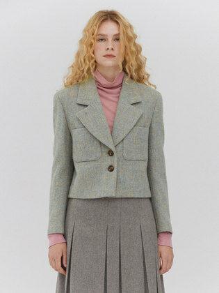 HARRIS TWEED SOLID JACKET 2 COLORS