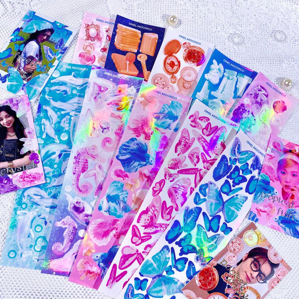 오늘문구 오브젝트스티커 씰스티커 문구 다꾸스티커 다이어리꾸미기 폴꾸스티커