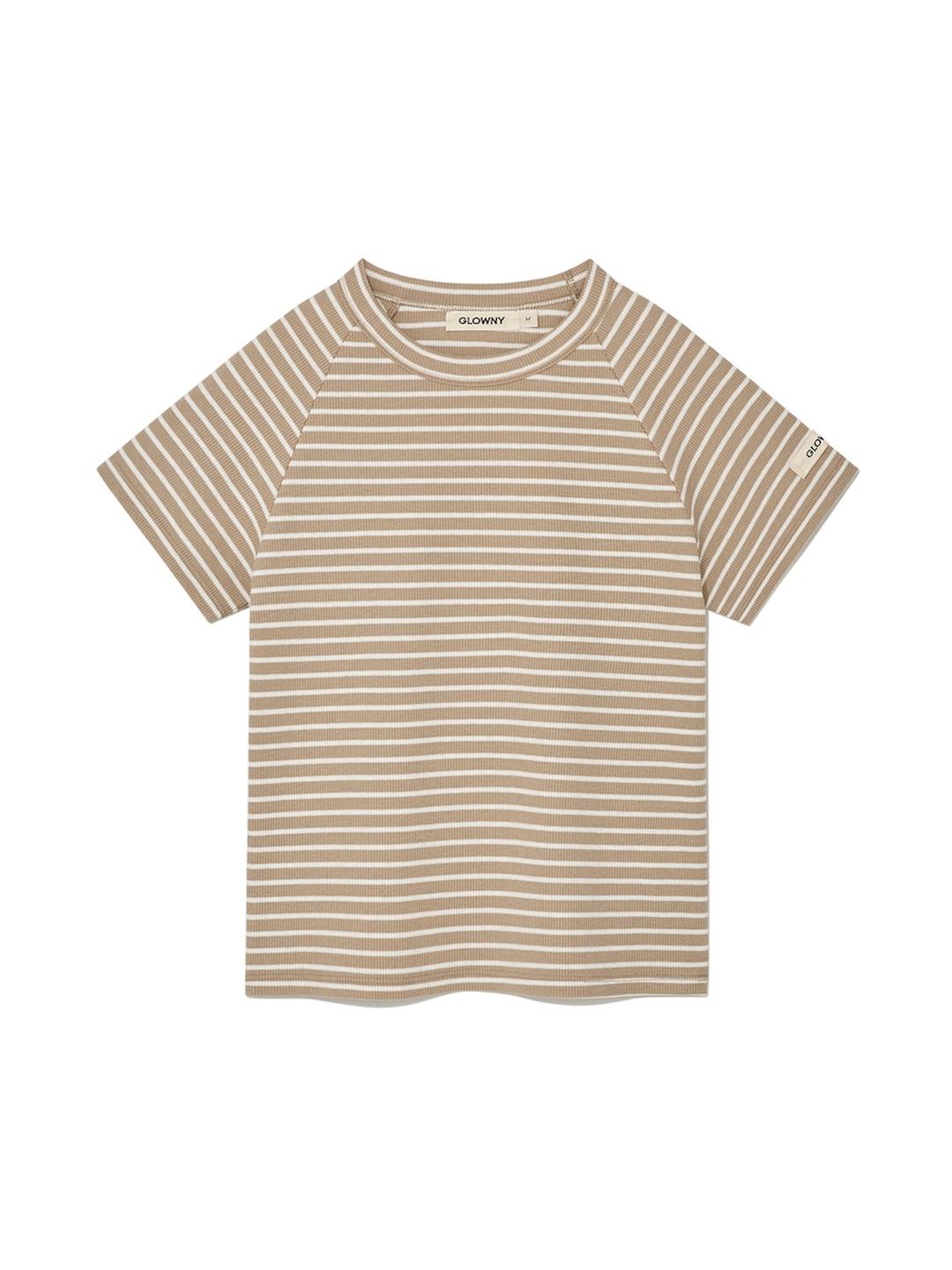 90S RAGLAN STRIPED TEE (BEIGE)