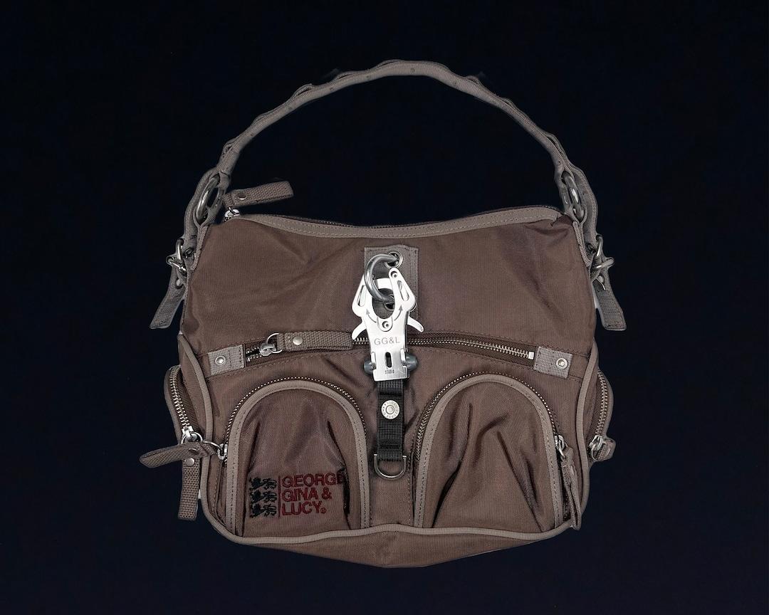 George Gina Lucy GG&L brown cargo bag
