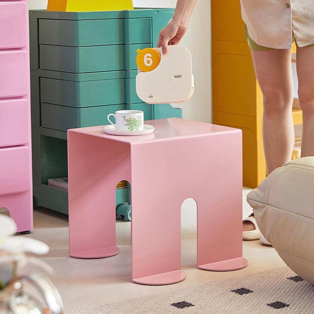 5colors 유니크 철제 협탁 사이드 테이블 거실 침실 보조 인테리어 소파 새달바스켓