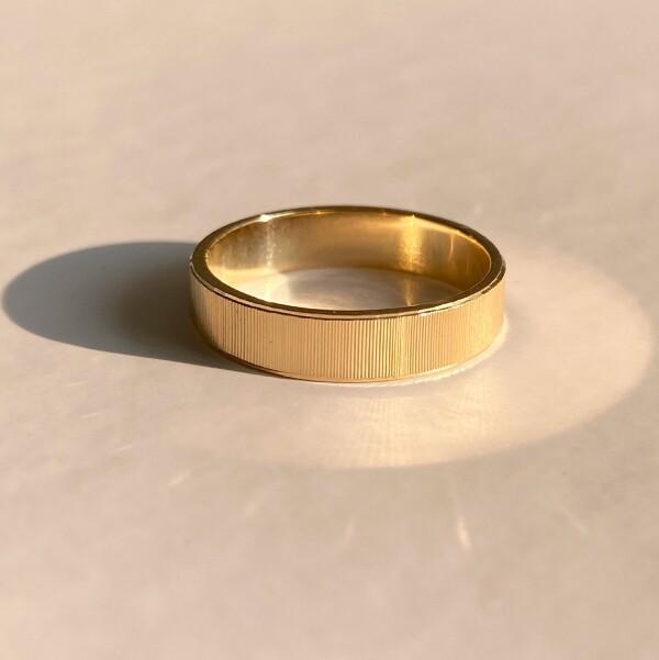 14k Lucete Hologram ring(4mm)