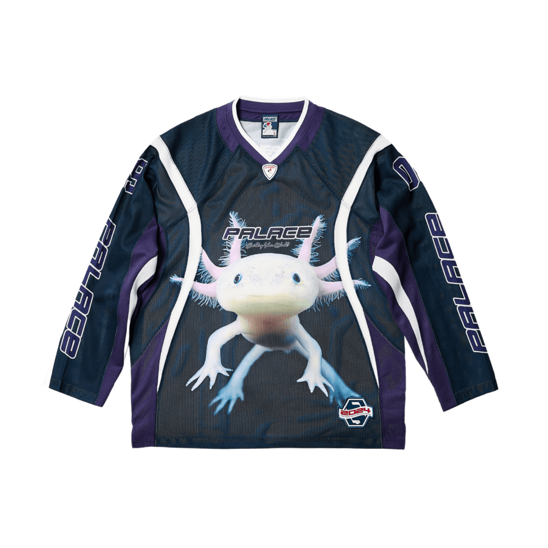 Palace Building Your World Hockey Jersey Purple - 24FW