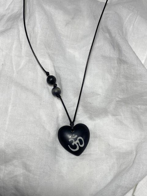 Heart AUM-wood