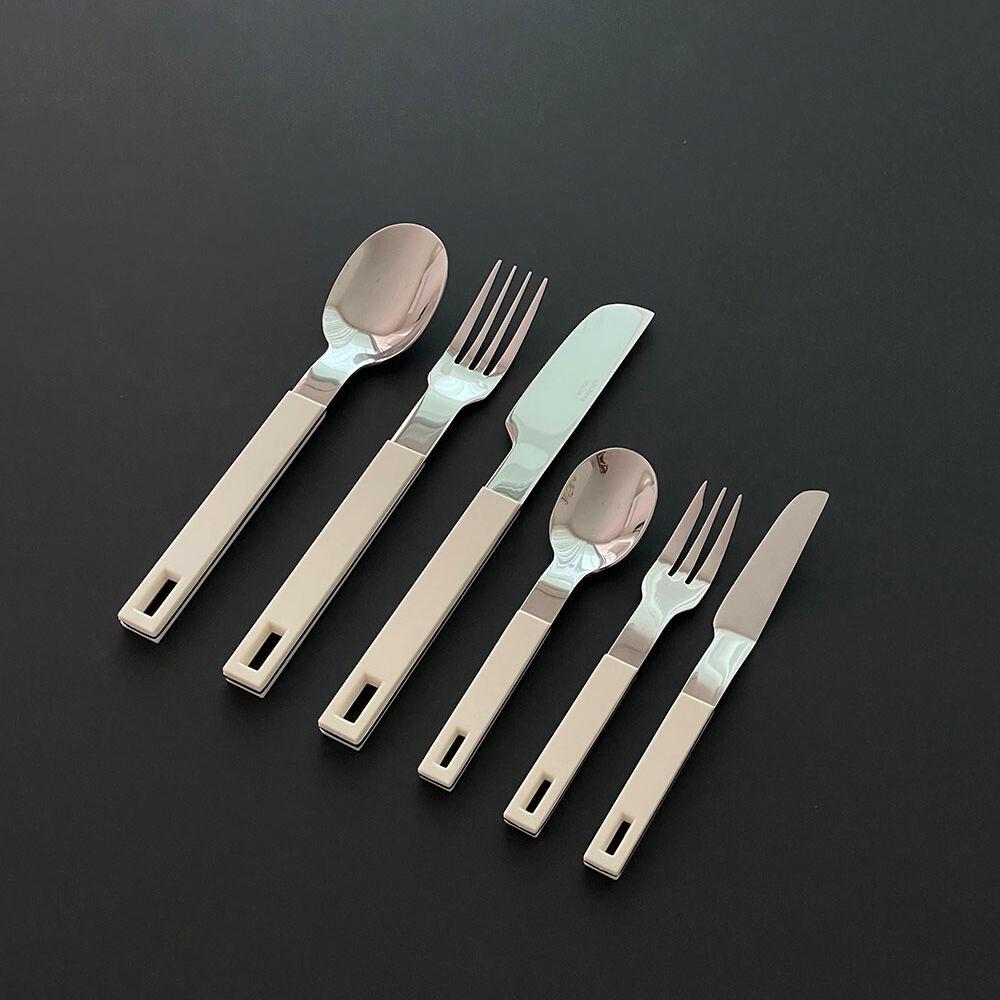 [멜로즈] 블럭 커트러리 - 아이보리