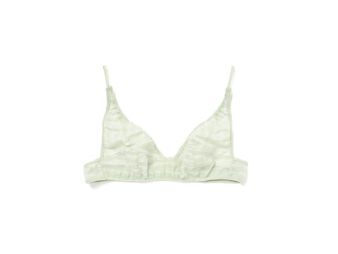 Via Stripe bralette (Green stripe)