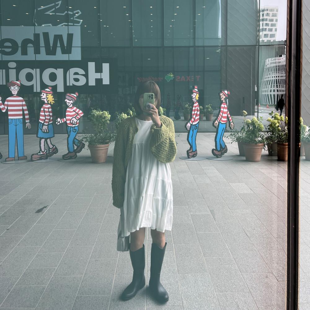 츄 프릴 미니 원피스