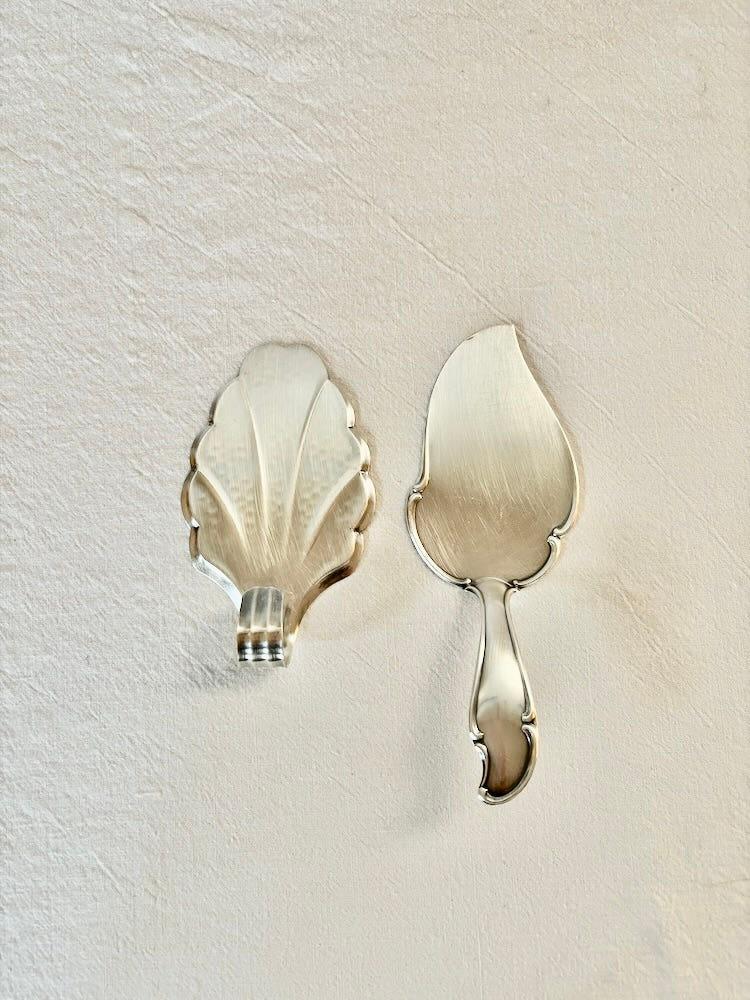 은도금 케이크 서버