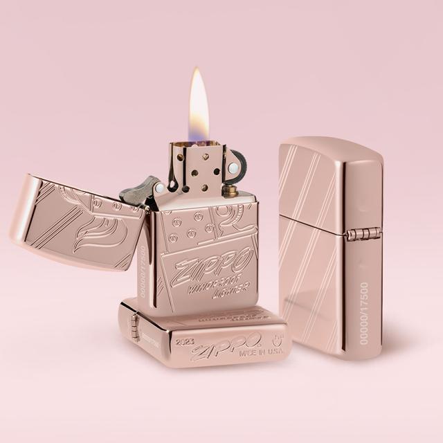 [사은품3종]ZIPPO 라이터 48768 Script Logo Collectible