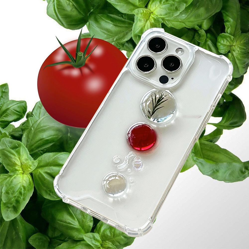 Tomato basil ade case 토마토 바질 에이드 레진 케이스 폰케이스