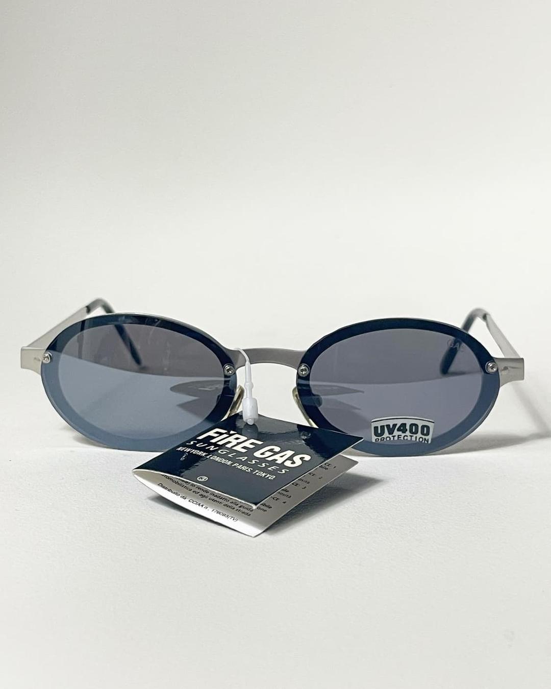 90s Fire Gas 무테 라운드 빈티지 선글라스