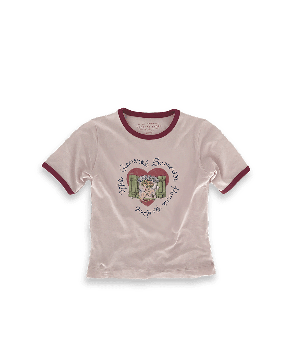 THE SUMMER HOUSE PROJECT "Contrast T-Shirt" Blushed