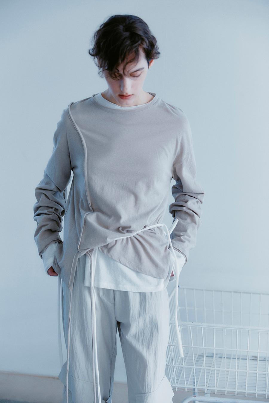 린넨 스트랩 롱슬리브 BEIGE