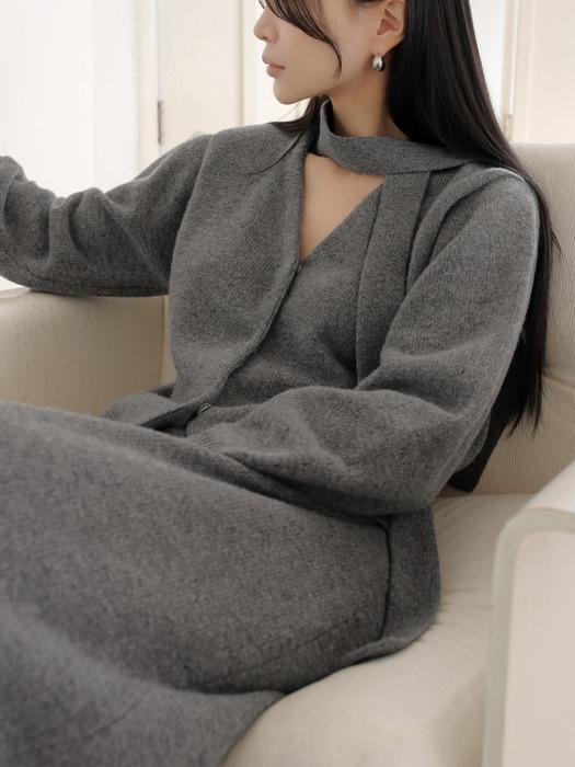 오린 타이 니트 가디건[gray]