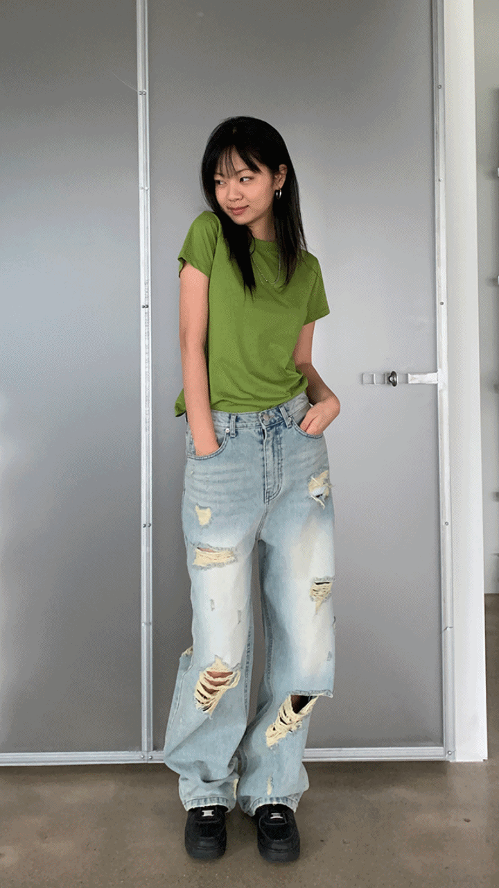 DIVE DESTEROYED DENIM PT