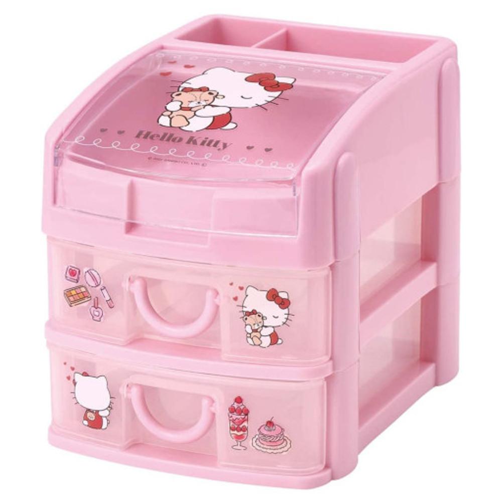 헬로키티 미니 3단수납함 서랍장