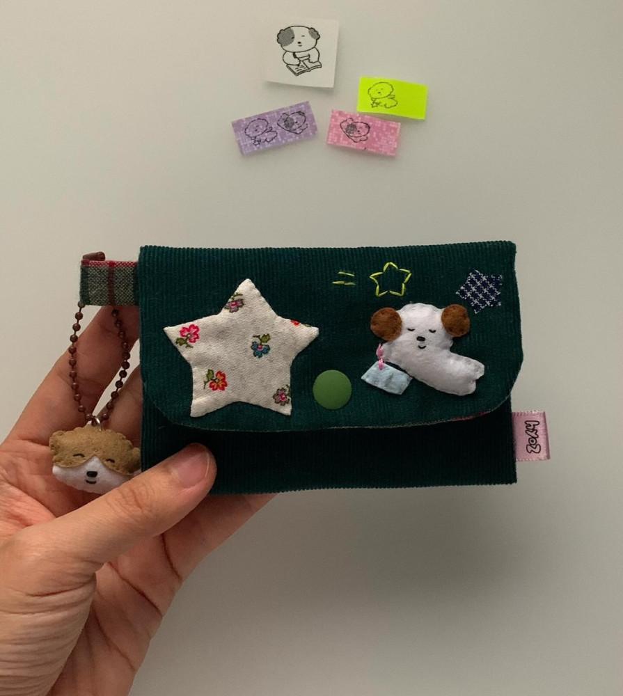 ‘내 꿈은...’ (코듀로이) 효쯔 카드지갑