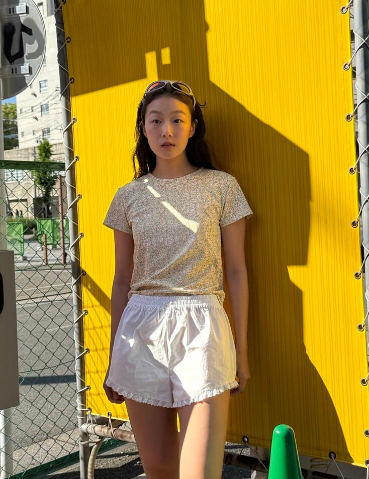 Lily Mini T-shirt (Yellow Floral)