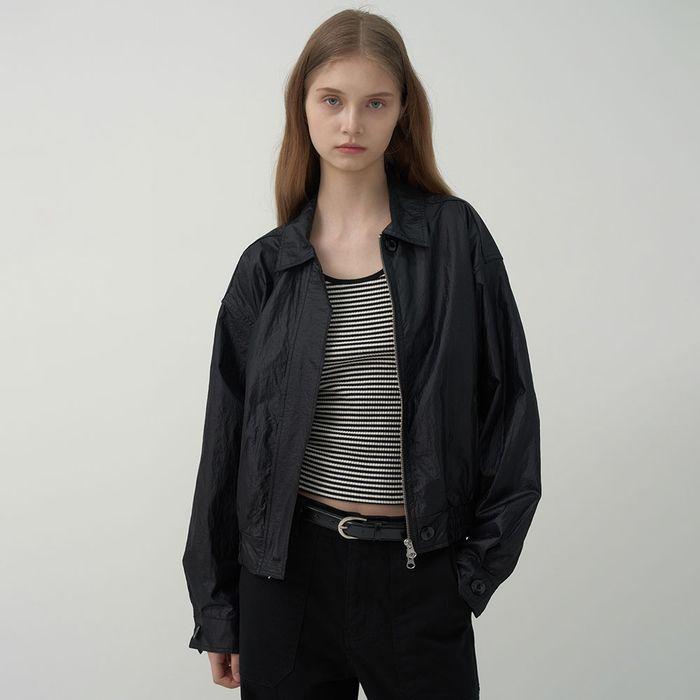 [2차 예약발송]버튼 스티치 코팅블루종-Coated-black