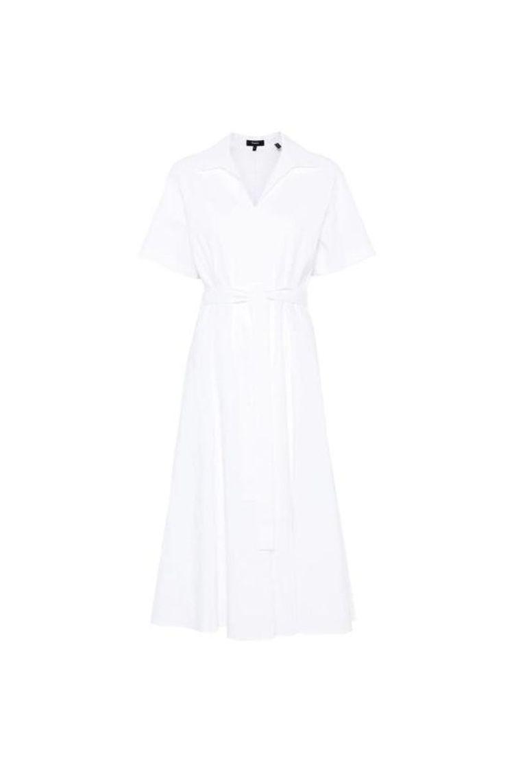 25SS 띠어리 롱 원피스 P0303611 100 WHITE